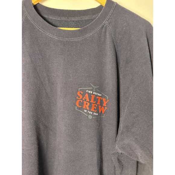 Salty Crew Men's 2XL Navy Pullover Sweatshirt - Picture 3 of 5